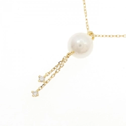 K18YG Ngọc trai Akoya Dây chuyền 6.8mm - Hàng hiệu Chính hãng 860996