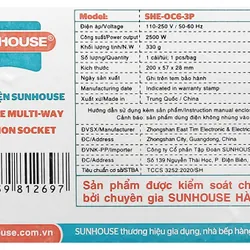 Ổ cắm Sunhouse 3 ổ 713780
