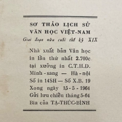 Sơ thảo lịch sử văn học Việt Nam - Xb lần I năm 1964 525102