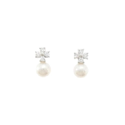 Bông tai ngọc trai Akoya Mikimoto 5.5mm