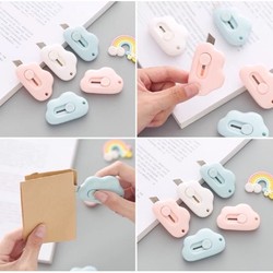 3 Dao rọc giấy mini cute hình đám mây - Vpp Thiên Ái TA022