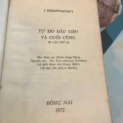 TỰ DO ĐẦU TIÊN & CUỐI CÙNG - KRISHNAMURTI  1027399