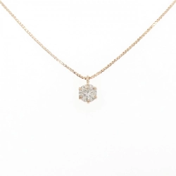 K18PG Solitaire Dây chuyền kim cương - Hàng hiệu Authentic