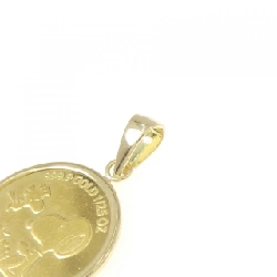 K18YG(枠) Mặt dây chuyền đồng xu - Hàng hiệu Authentic 863337