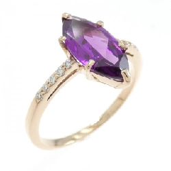 Nhẫn Garnet K18PG 1.79CT