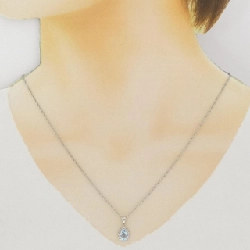 Dây chuyền aquamarine PT900/PT850 0.81CT - Hàng hiệu Authentic 861040