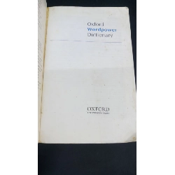Oxford wordpower dictionary mới 80% bẩn bìa, ố nhẹ, tróc gáy, tróc bìa HCM2811 Oxford HỌC NGOẠI NGỮ 353594