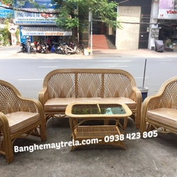 Bàn ghế sofa mây cây đóng phòng khách 497042