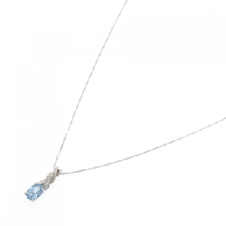 K18WG Aquamarine Necklace - Hàng hiệu Authentic 861179