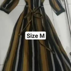 Đầm yếm jean size M