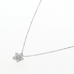 K18WG Hoa Đá Kim Cương Dây Chuyền 0.70CT - Hàng hiệu Chính hãng 857912