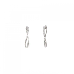 K18WG Bông tai kim cương 0.20CT - Hàng hiệu Chính hãng