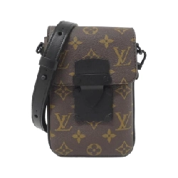 Túi đeo vai Louis Vuitton Monogram Macassar S-Lock Vertical Wearable Wallet M81522