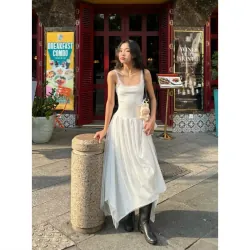 Đầm maxi 2 dây dáng dài tùng xếp layer, thun phối tùng lưới bay bổng - Vanessa Dr