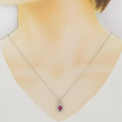Dây chuyền ruby PT900/PT850 1.10CT - Hàng hiệu Authentic 858866