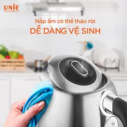Ấm siêu tốc UNIE UEK1761S dung tích 1.7L, tùy chỉnh nhiệt độ nước, chất liệu inox 304 786466