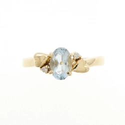 Nhẫn Aquamarine K18YG hình trái tim 665549