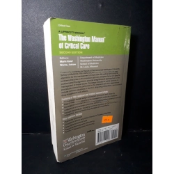 The washington manual of critical care mới 80% ố có chữ ký và mộc trang đầu rách nhẹ góc HCM1001 NGOẠI VĂN 380701