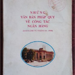 Những văn bản pháp quy về công tác Ngân hàng 8664