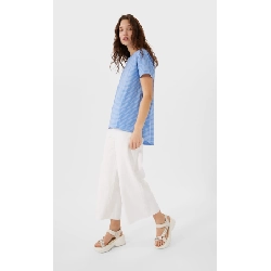 Striped asymmetric t-shirt 465629
