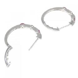 K18WG Bông tai Ruby 0.468CT - Hàng hiệu Chính hãng 866076