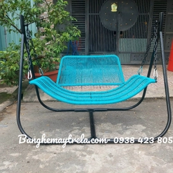 Ghế xích đu đan dây dù ban công 463072