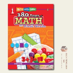 Sách Tiếng Anh - 180 Days of Math - Trọn Bộ K,1,2,3,4,5 -  Mới 56832