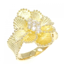 Nhẫn kim cương hoa K18YG 0.21CT - Hàng hiệu Authentic