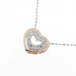 K18PG/K18WG 2WAY Mặt Dây Chuyền Hình Trái Tim Đính Kim Cương 0.09CT - Hàng hiệu Chính Hãng 860199