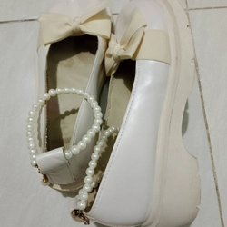 Giày Lolita mũi nơ quai ngọc 509036