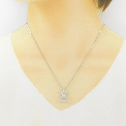 Dây chuyền đá mặt trăng PT900/PT850 5.35CT - Hàng hiệu Authentic 861838