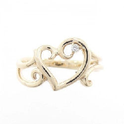 Nhẫn kim cương hình trái tim K10PG 0.02CT - Hàng hiệu chính hãng 852964