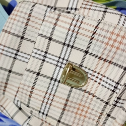 Ba Lô Kẻ Sọc Dây Da Mini Đeo Chéo 502529