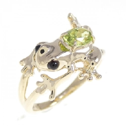 Nhẫn Peridot K10YG Frog
