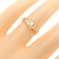 Nhẫn kim cương K18YG 668018