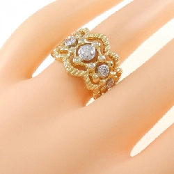 Nhẫn kim cương K18YG/PT900 0.41CT 672764