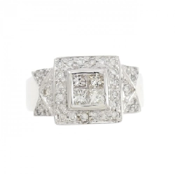 Nhẫn kim cương K18WG 0.41CT 668588