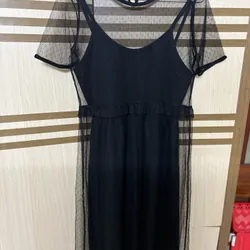 Pass set váy đen lưới ren, size S 1058720