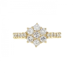 Nhẫn kim cương K18YG 0.47CT 671385