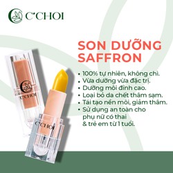 Son dưỡng môi Saffron C’Choi không màu - cho môi mềm mại, giảm thâm môi - Ry Store 186699