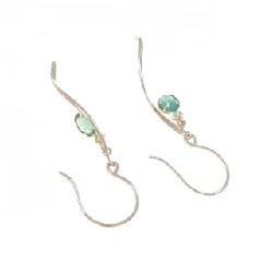 K10YG Emerald Earrings - Hàng hiệu Authentic 870559