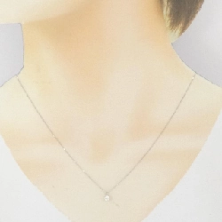 Dây chuyền kim cương Solitaire PT900/K18WG 0.224CT - Hàng hiệu Chính hãng 859852