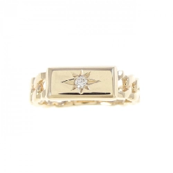 Nhẫn kim cương K10YG 0.03CT 669162