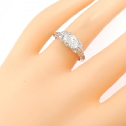 Nhẫn kim cương PT900 1.020CT F SI1 cắt oval - Hàng hiệu Authentic 873704