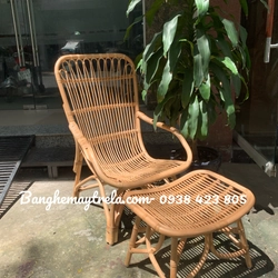 Ghế mây tự nhiên lưng cao kèm tay vịn 479525