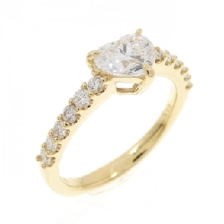 Nhẫn kim cương hình trái tim K18YG 0.717CT