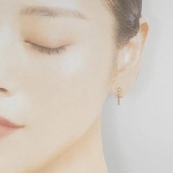 K18YG Khuyên tai hình chữ thập - Hàng hiệu Chính hãng 869755