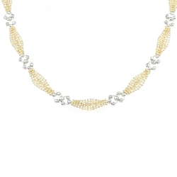 K18YG/PT850 Dây chuyền - Hàng hiệu Authentic