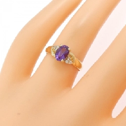 Nhẫn Amethyst K18YG 666418