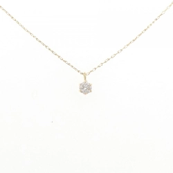 K18YG Solitaire Dây chuyền kim cương 0.07CT - Hàng hiệu Chính hãng